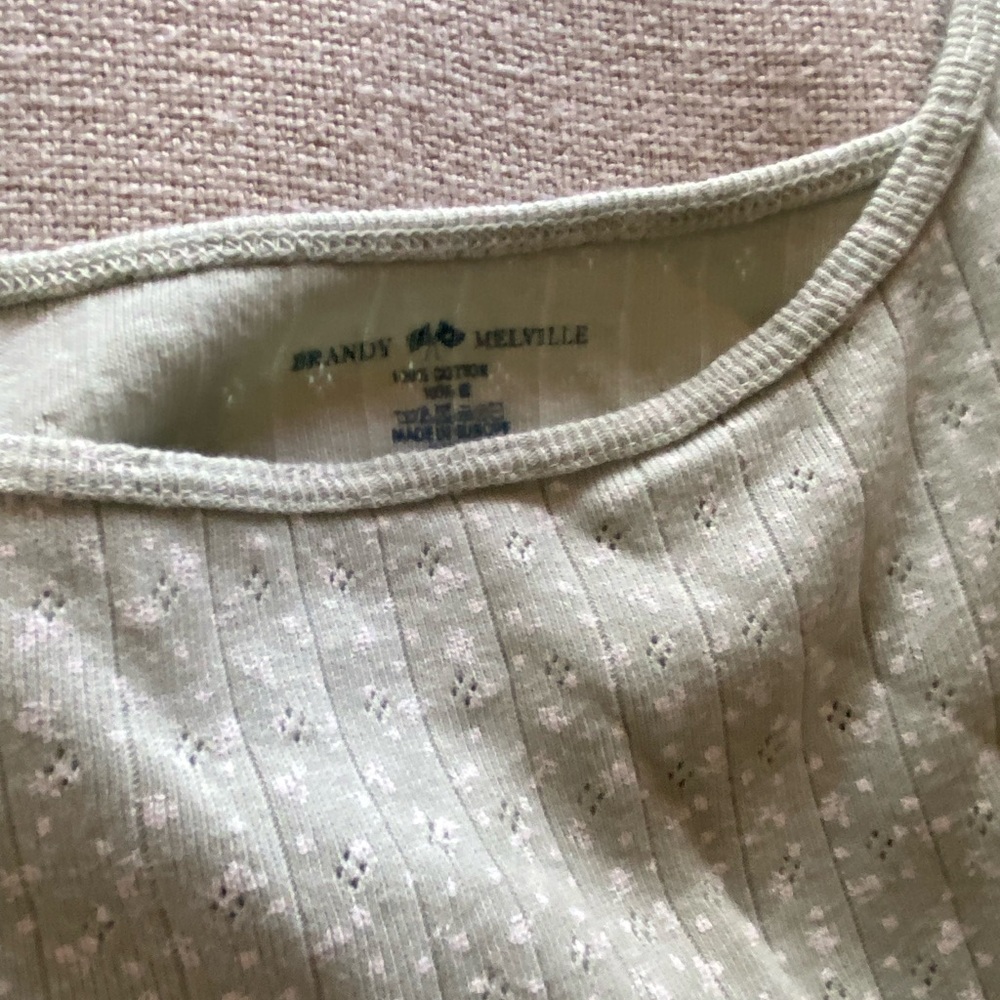 Brandy Melville Mint Knit Crop Top